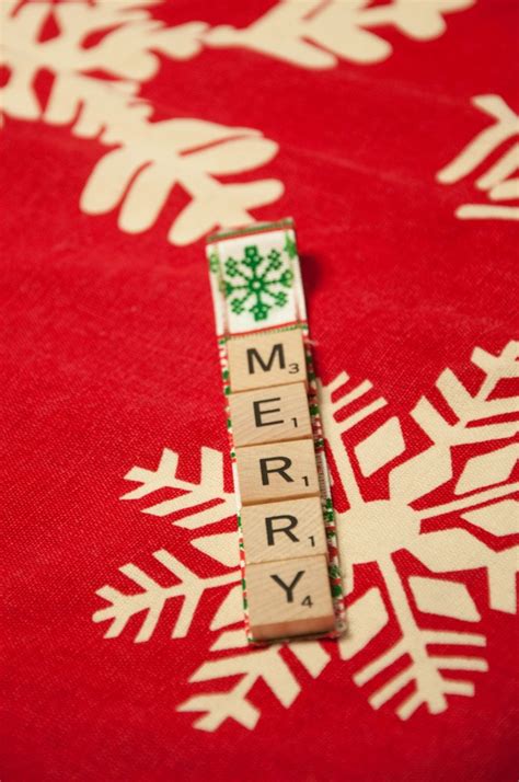 12 Days Of Christmas Crafts Day 8 Scrabble Tile Ornaments