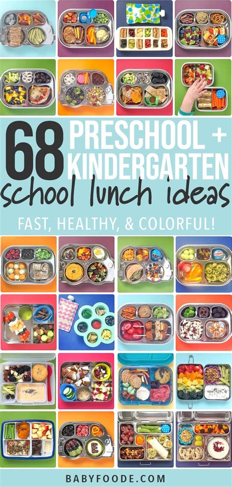 68 Healthy Preschool And Kindergarten School Lunch Ideas Healthy Food