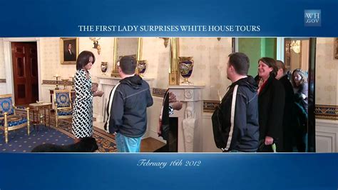 First Lady Surprises White House Tour Visitors Youtube