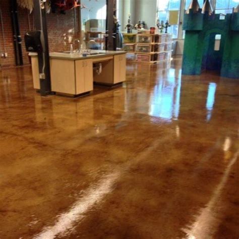 Acid Stained And Washed Concrete Flooring Gilbert Az
