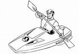 Coloring Canoeing Action Man sketch template