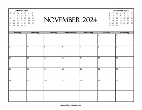 November 2024 Custom Calendar Printing November 2024 Calendar Free