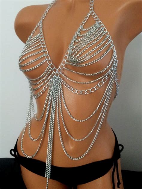 New Fashion Beach Chain Necklaces Alloy Chain Bra Long Necklaces
