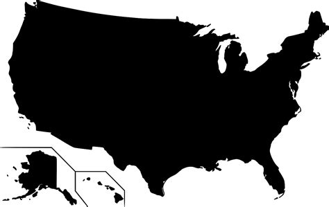 Svg States United Map Free Svg Image And Icon Svg Silh