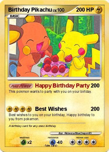 Pokémon Birthday Pikachu 38 38 Happy Birthday Party My
