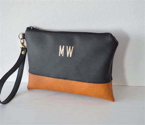 Personalized Wristlet Imprinted Clutch Purse Etsy Personalized