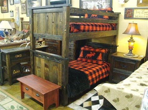 Bradleys Furniture Etc Rustic Log And Barnwood Bunk Beds Bunk