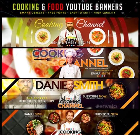 youtube banner template psd  channel art texty cafe
