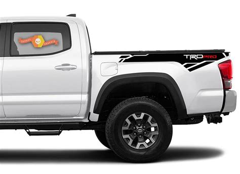 2 X Toyota Tacoma Trd Pro 2016 2020 Side Vinyl Decals Sticker
