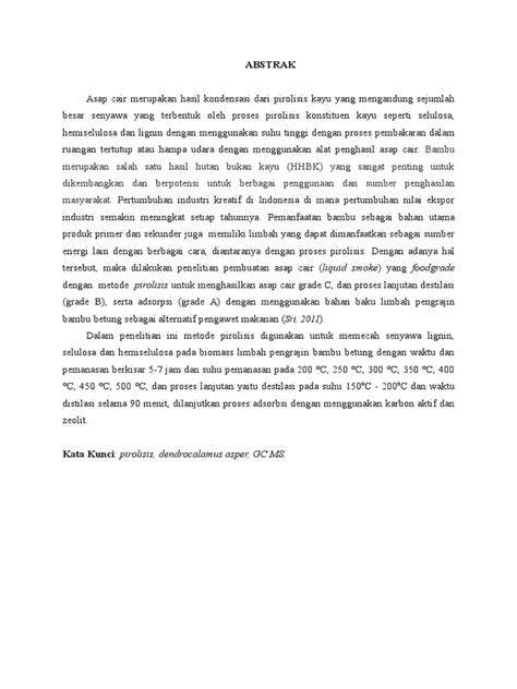 Apakah ada ketentuan dalam penulisan abstrak? Abstrak Pkm AI