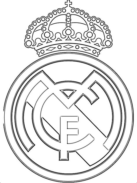 Real Madrid Logo Coloring Pages At GetColorings Com Free Printable