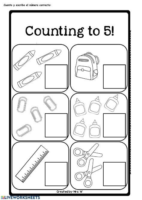 Numbers 1 5 Free Worksheet Preschool Math Worksheets Preschool