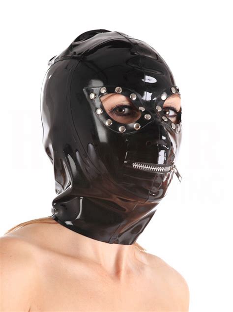 Heavy Rubber Gorgeous Mask Latex Hood Sexy Latex Rubber Fetish Mask
