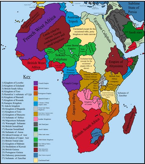 Map Of African Colonies 1914 Scramble For Africa Western Colonialism