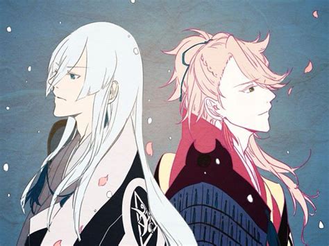 Pin By Luce On Long White Hair ️ Anime Touken Ranbu Anime Drawings