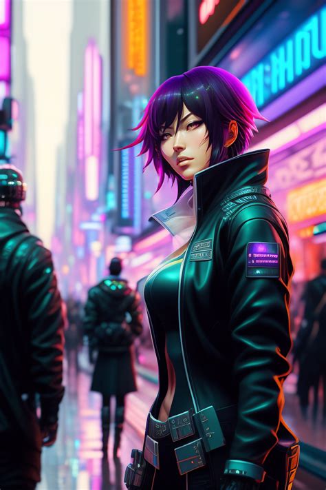 Lexica Futuristic Cyberpunk Style A Crowded Chaotic Streetscape
