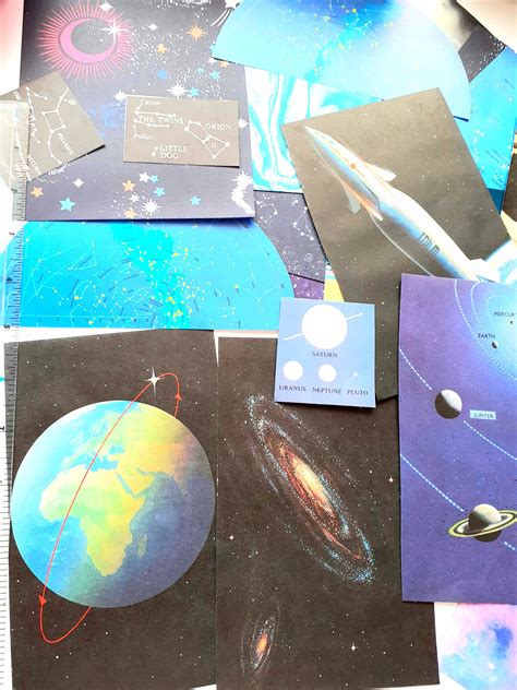 Space Scrapbook Kit Night Sky Ephemera Astronomy Ephemera Etsy