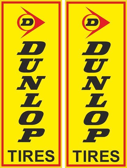 Zen Graphics Dunlop Tires Decals Stickers
