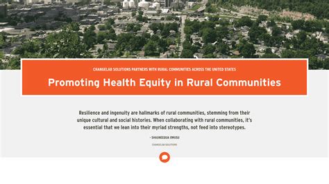 Promoting Health Equity In Rural Communities Community Commons