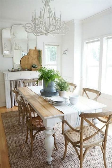 58 Amazing Farmhouse Style Dining Room Design Ideas Shabby Chic