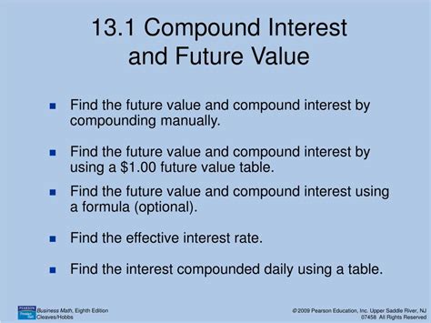 Ppt 131 Compound Interest And Future Value Powerpoint Presentation