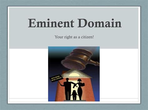 Ppt Eminent Domain Powerpoint Presentation Free Download Id1858228