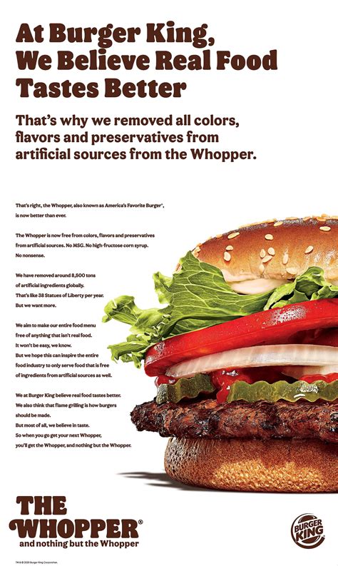 Burger King Whopper And Nothing But The Whopper Ad Ruby