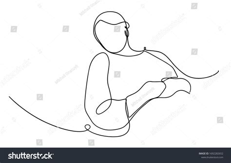 Woman Laying Down Feeling Sick One Stock Vector Royalty Free