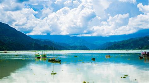 phewa lake pokhara phewa tal fewa lake boating photos