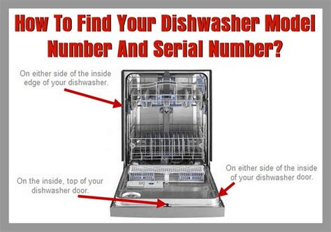 How To Find Your Dishwasher Model Number And Serial Number