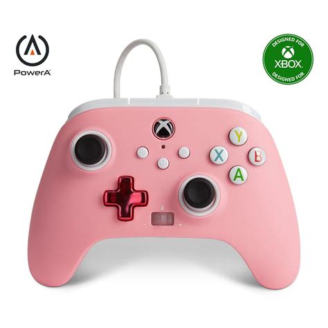Powera Pink Lemonade Enhanced Wired Controller For Xbox Series X And S