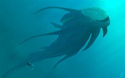 Sea Underwater Monster Subnautica Wallpapers Monsters Hewan