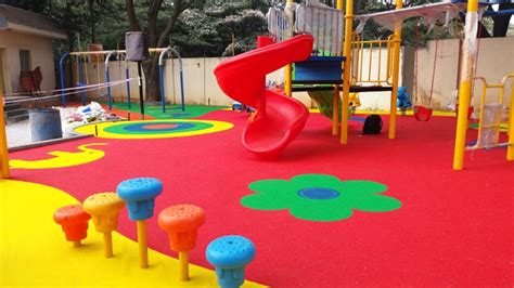 Ecofloormate Children Playground Rubber Surfaces Rubber Flooring