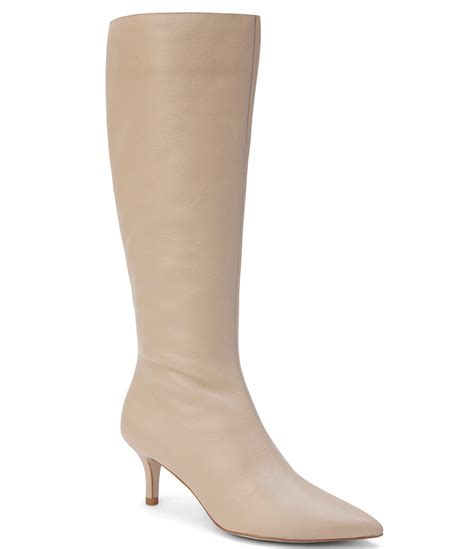 Matisse Charley Leather Kitten Heel Tall Boots Dillards