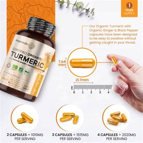 Buy Organic Turmeric With Ginger Black Pepper Weightworld