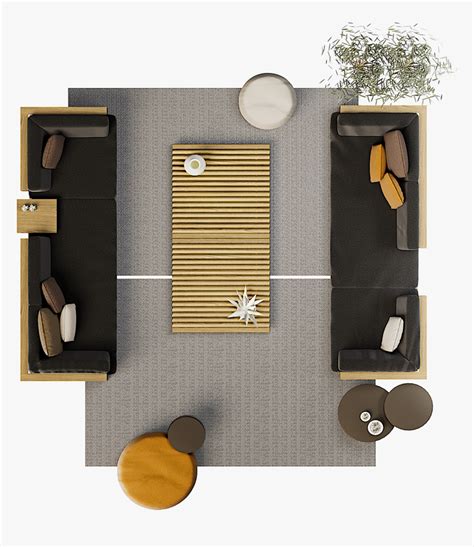 Top View Sofa Plan Realistic Appartment Livingroom Bathroom Badroom