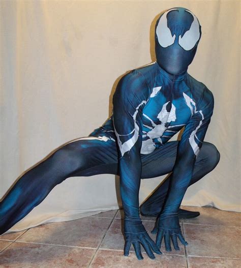 High Quality Blue Symbiote Spider Man 3d Printing With Muscle Etsy