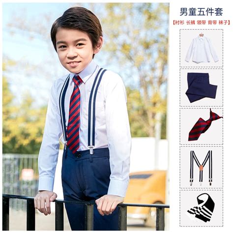 2019 New Children Navy Blue Cotton Japanese Student School Uniforms Set
