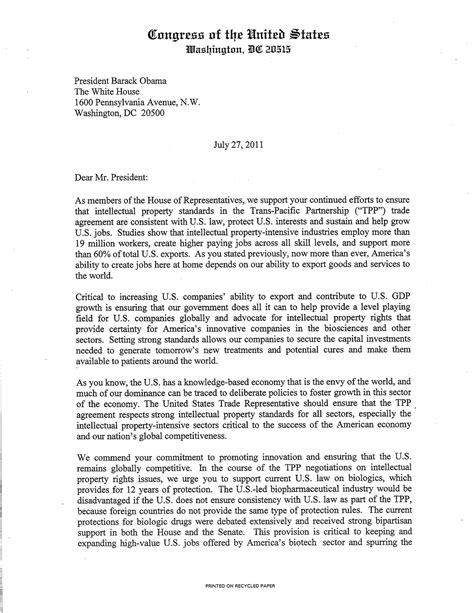 Letter To President Barack Obama Us Representative Michael Burgess