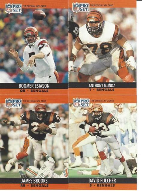 1990 Pro Set Cincinnati Bengals Team Set Ebay