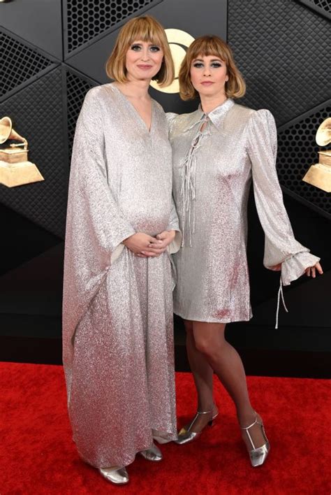 Jess Wolfe And Holly Laessig Of Lucius At 66th Grammy Awards In Los Angeles 02 04 2024 Hawtcelebs