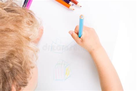 Child Drawing Stock Image Image Of Childhood Preschooler 54156049