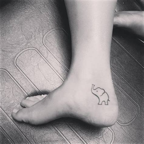 Simple Baby Elephant Tattoo