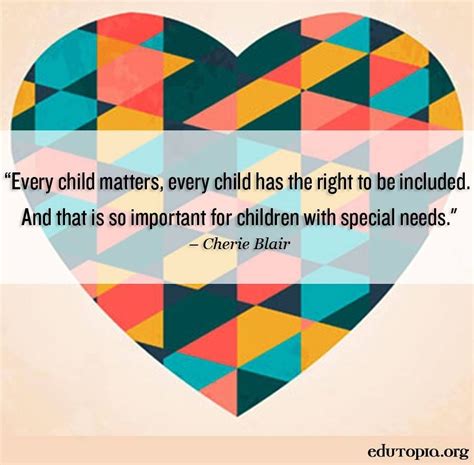Every Child Matters Every Child Has The Right To Be Included And