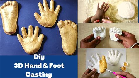 3d Baby Hand And Foot Casting At Home Life Casting Frame Baby Hand