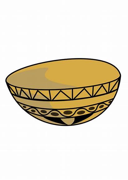 Bowl Clipart Mixing Calabash Calebasse Brown Clipground