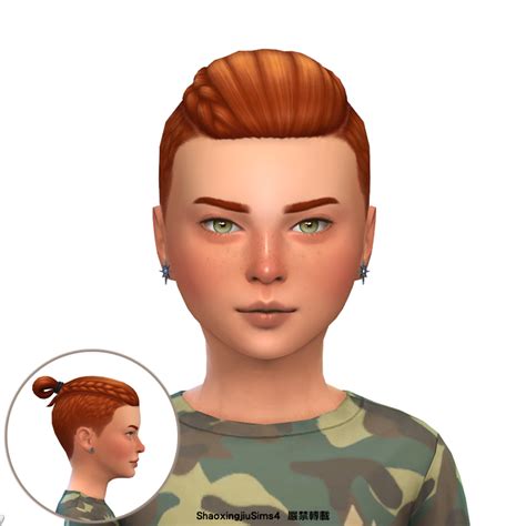 Child Undercut Braid Hair The Sims 4 Create A Sim Curseforge