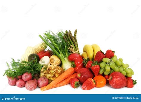 Fresh Fruits And Vegetables Stock Photo Image Of Pile Selection 8919682