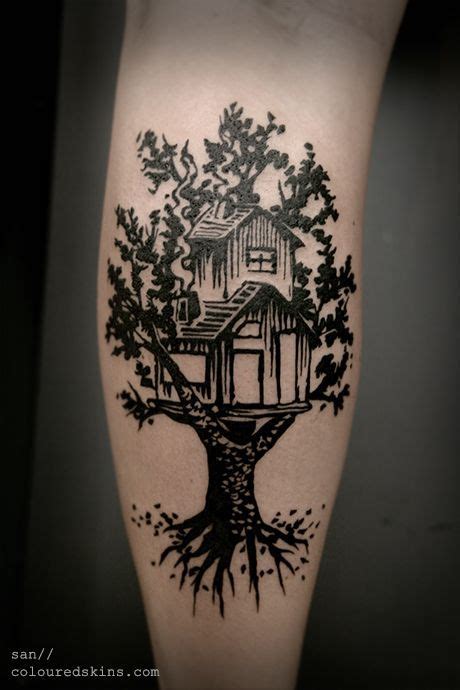 Image Result For Gothic Treehouse Tattoo Tattoos Tattoo Illustration Cool Tattoos