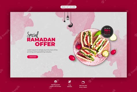 Premium Psd Special Ramadan Food Web Banner Template Premium Psd